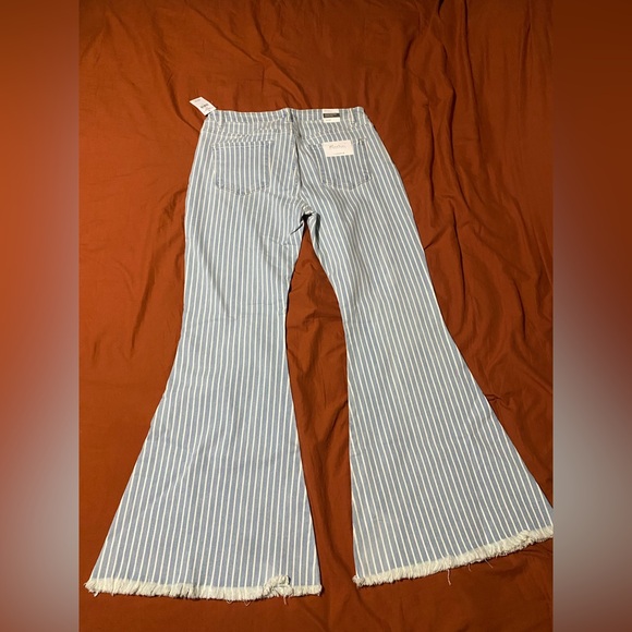 Kancan striped high waisted flare jeans - Picture 3 of 6
